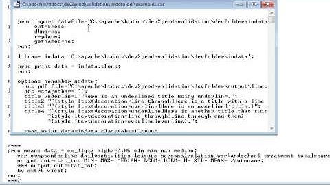 Tutorial on SAS Development Environment to Production
