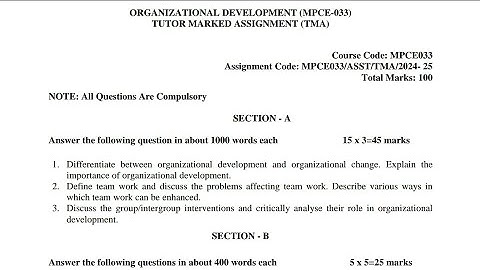 MPCE-033 MAPC 2nd Year Solved Assignment 2025 | IGNOU MAPC Complete Assignment Solution 2k25 Video