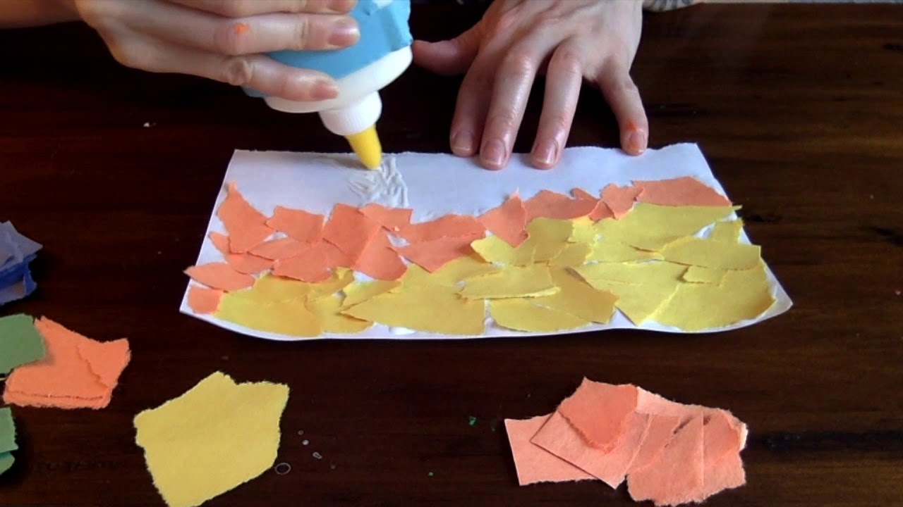 Make Your Own Collage Paper with Just Acrylic Paint and Copy Paper