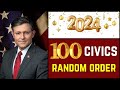 Uscis official 100 civics questions and answers for us citizenship interview 2024  full answers