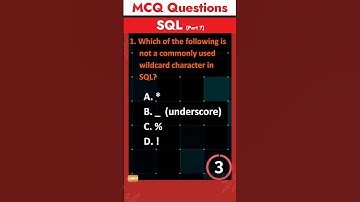 Part 7 - SQL MCQ - Q&A | Most asked Interview Questions