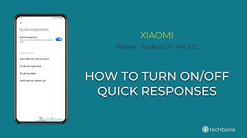 How to Turn On/Off Quick responses - Xiaomi [Android 11 - MIUI 12]
