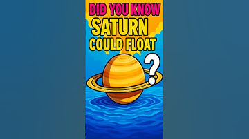 Did You Know Saturn Could FLOAT on Water?
