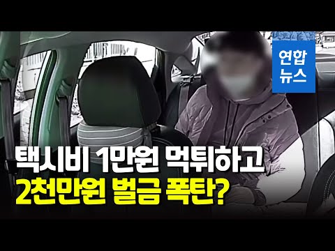 택시비 떼어먹고 도망…블랙박스에 찍힌 얼굴 어쩌나 / 연합뉴스 (Yonhapnews)