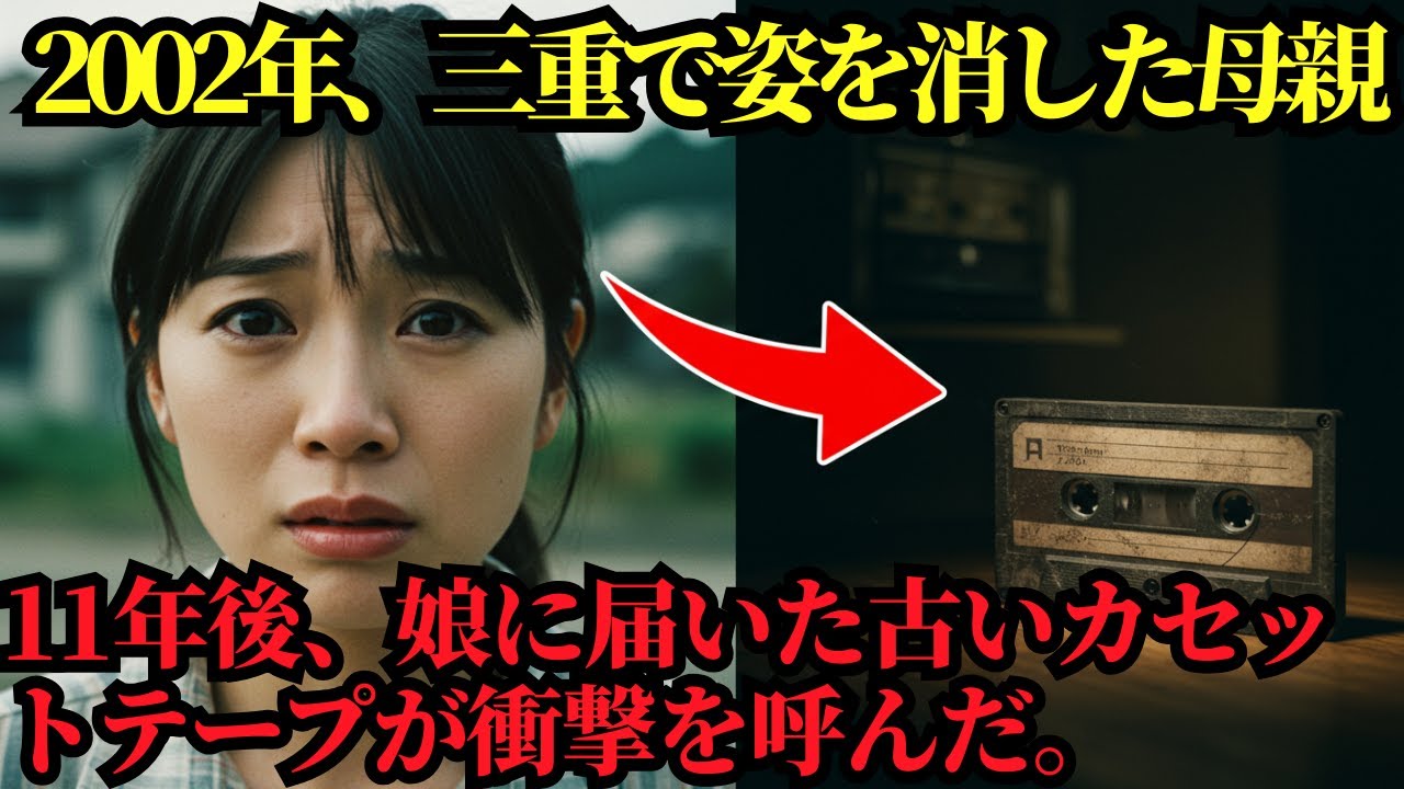 2002年、三重で姿を消した母親──11年後、娘に届いた古いカセットテープが衝撃を呼んだ。