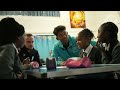 Richards and Nicol visit a local school for Black History Month