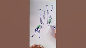 Creative painting using everyday objects and food #handmade #painting #drawing #diy