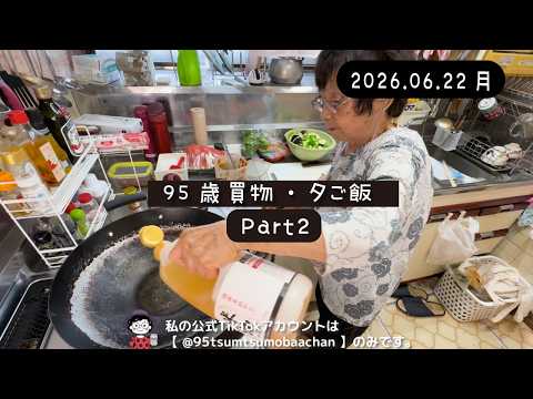 Grocery Shopping & Dinner Part 2 | 95-Year-Old Tsumu-Tsumu Grandma