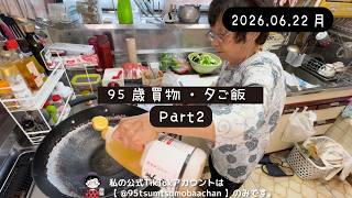 むぎお Grocery Shopping & Dinner Part 2 | 95-Year-Old Tsumu-Tsumu Grandma