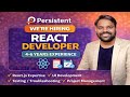 Persistent Hiring React Developer | 4–6 Years Experience | UI Engineer Job