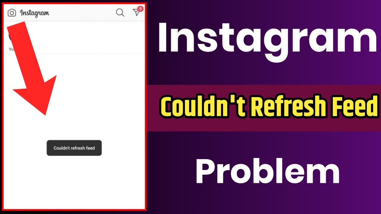 Instagram couldn't refresh feed problem | instagram facebook down