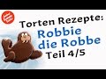 Robbie die Robbe (4/5) Für absolute Anfänger - Glasieren der Robbenteile - Torten Rezepte