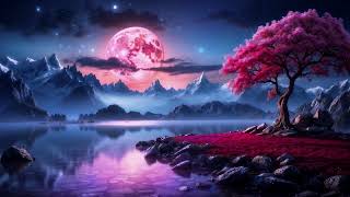 Neon Moon Animated Wallpaper 4K