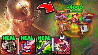 LEE SIN WITH 100% LIFESTEAL IS SIMPLY NOT BALANCED! (HEAL THROUGH ANYTHING)