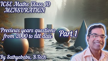 mensuration pyq | mensuration class 10 icse pyq | mensuration class 10 icse important questions