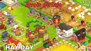 TUTO COMMENT AVOIR DU LAIT HAY DAY / Tuto avoir du lait hay day TUTORIEL