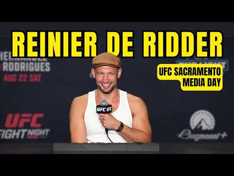 Reinier De Ridder Talks Move To 205 Division At UFC Sacramento Media Day 👊 #ufc