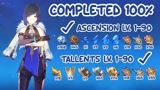 Yelan Ascension Materials and Talents Complete 100%, Ready Yelan Triple  Crown - (Genshin Impact) 2.6 