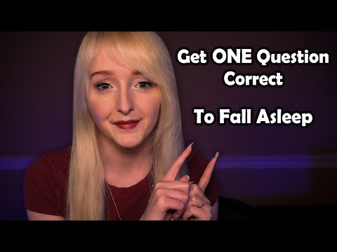 ASMR If You Get ONE Question Correct, You Can Fall Sleep | Eyes Closed