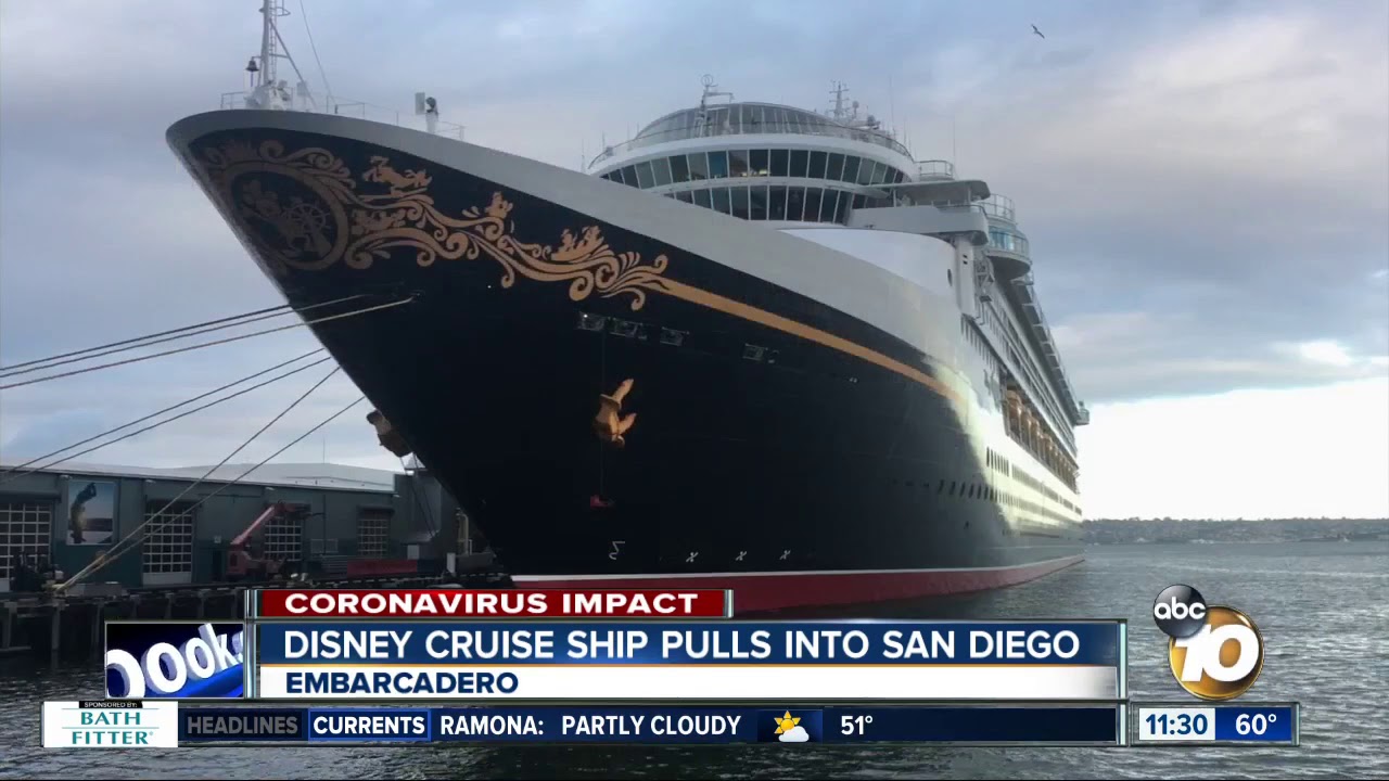 Disney Cruise ship arrives in San Diego one day early YouTube