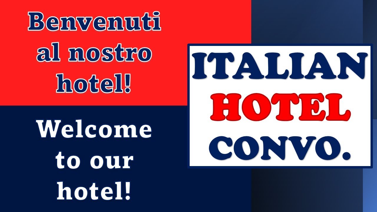 Italian HOTEL Conversation For Travelling!