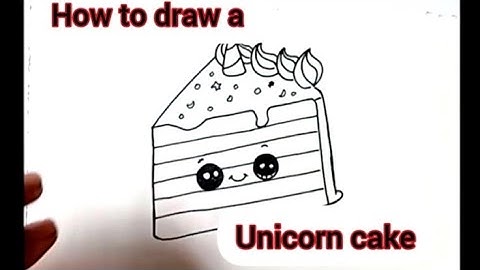 HOE JE EEN EENHOORN REGENBOOG TEKENT 🌈 🌈 CAKE 🎂 🥮 🍥 🥞 SNIJD SCHATTIG EN GEMAKKELIJK | EENHOORN CA...