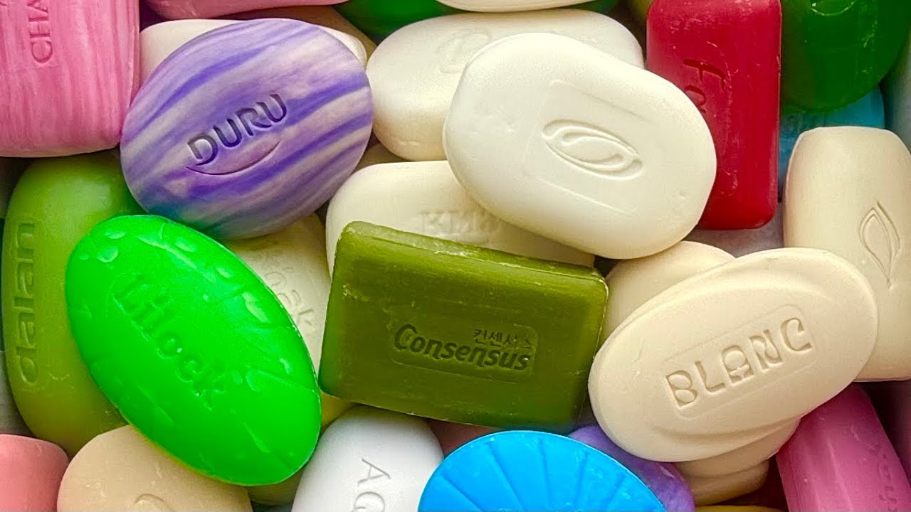 ASMR CUTTING 🧼DRY SOAP ASMR SOUNDS 🧼 RELAX 