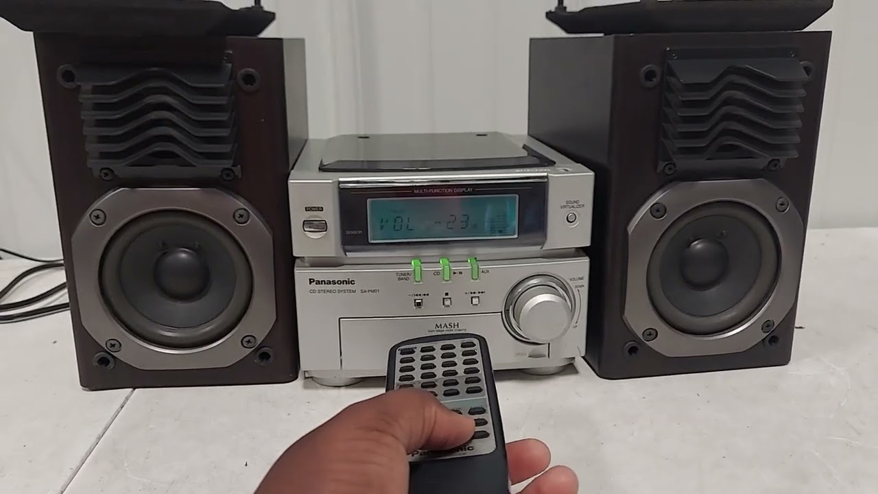 Panasonic SA-PM01 CD/ AM/FM Stereo System - YouTube