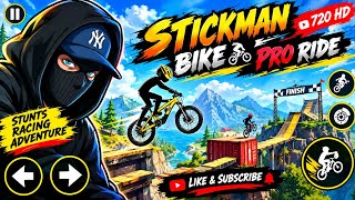 STICKMAN BIKE PRO RIDE  INSANE STUNTS & CRAZY BIKE RACE! TAR Gaming Boss 2026 screenshot 1