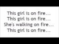 Girl On Fire - Alicia Keys (Lyrics)