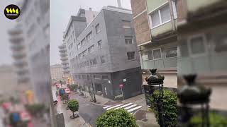 Today's chaos in Piedrabuena, Spain! A huge hail storm blankets the Castile-La Mancha region.