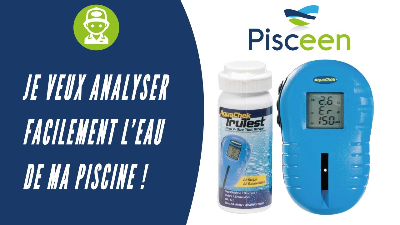 Lecteur digital de bandelettes d'analyse pour piscine à petits