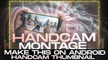MAKE THIS OP HANDCAM THUMBNAIL TUTORIAL ON ANDROID | ANDROID THUMBNAIL LIKE ESCA GAMING | PSCC