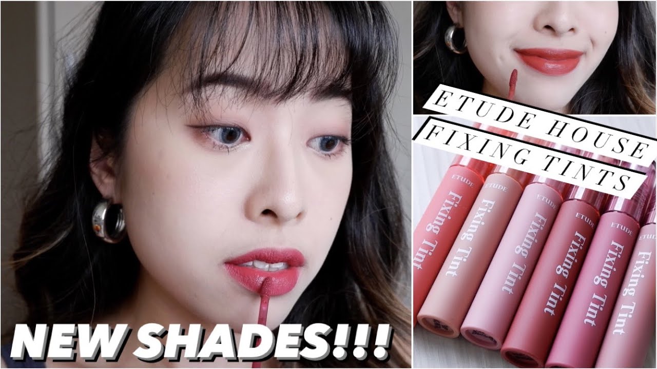 NEW! Etude House Fixing Tints 3 New Shades Dionne. T YouTube