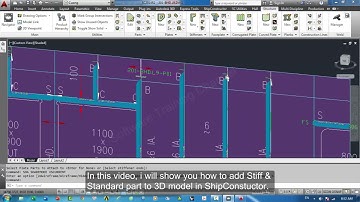Add Stiff _ Add & Copy Standard part in ShipConstructor 3D  Model