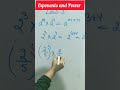 Exponents and Power #exponents #maths #viral #shortsvideo #ytshorts