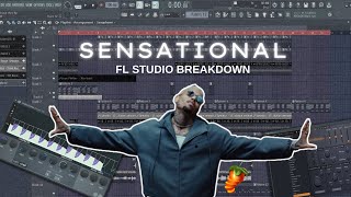 Producing &quot;Sensational&quot; for Chris Brown | Afrobeat Producer | FL Studio