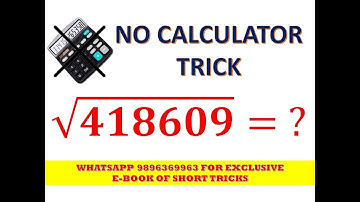 Finding Square Root of 6-Digit Number