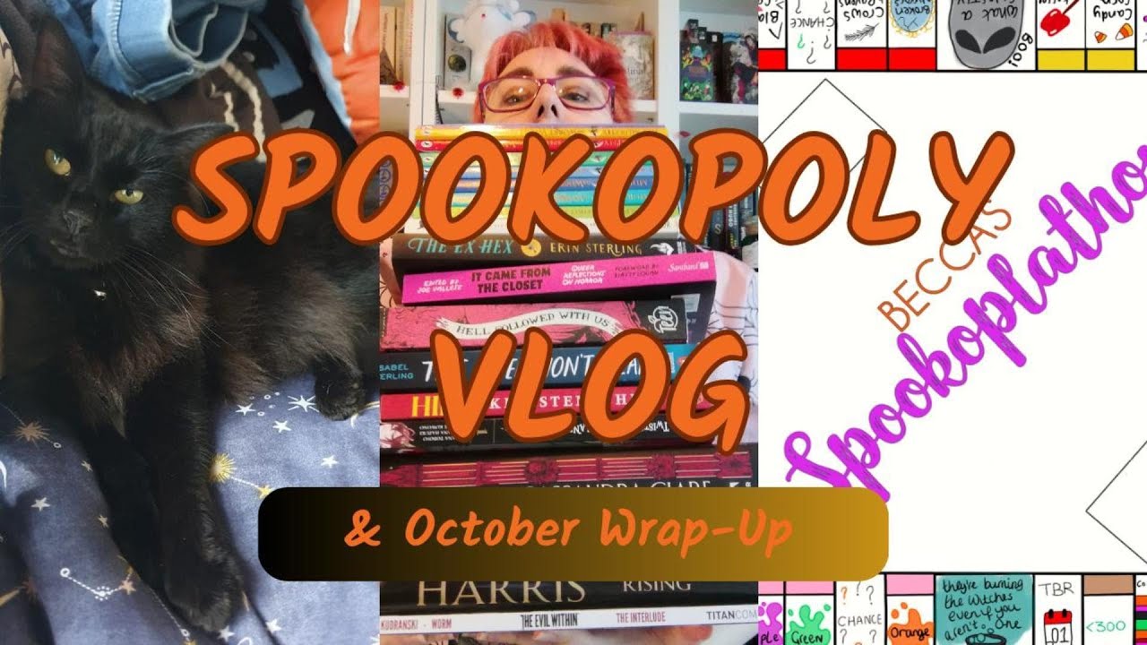 I read 20+ Books in October!? - Spookopoly Vlog 🎃 - YouTube