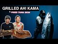 Ahi Kama - Fried Tuna Skins - Backyard Tuna Cutting- Eat the Throw away parts- with Kimi Werner