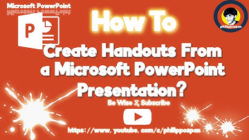 How To Create Handouts From A Microsoft PowerPoint Presentation?