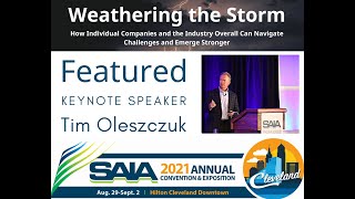 Tim Oleszczuk Keynote Speaker at the SAIA 2021 Annual Convention
