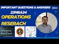 Important Questions of Operations Research VTU syllabus | OR Previous year questions and Answers