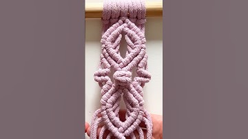 DIY Macrame Tutorial - Macrame Pattern Idea for Plant Hanger, Wall Hanging & Keychain #crafts #learn