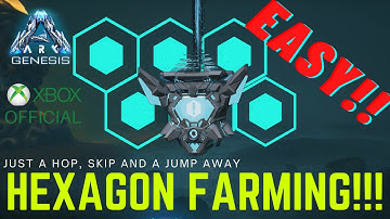 Easiest way to farm Hexagons, ARK Genesis. XBOX Official Server