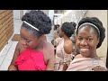 Protective Jumbo twist Natural hair updo /Long Natural hair style/No added hair/wedding hairstyle