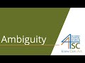 Understanding Ambiguity