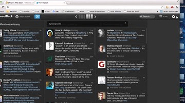 Demo on using Tweetdeck for Socialnn