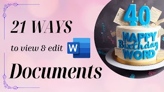 21 ways to view and edit Word Documents #word  - Best Practices