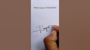 Sign your signature Prasad #signature #design #sign #art #youtubeshorts #viralshorts #superwrite